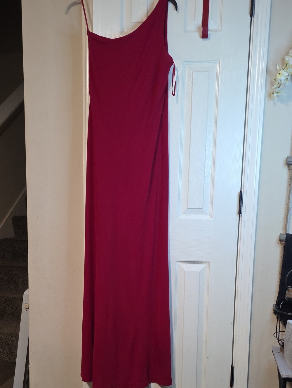Ralph Lauren Wine Red Maxi Slip Dress Whisper Secrets With Every Moment.